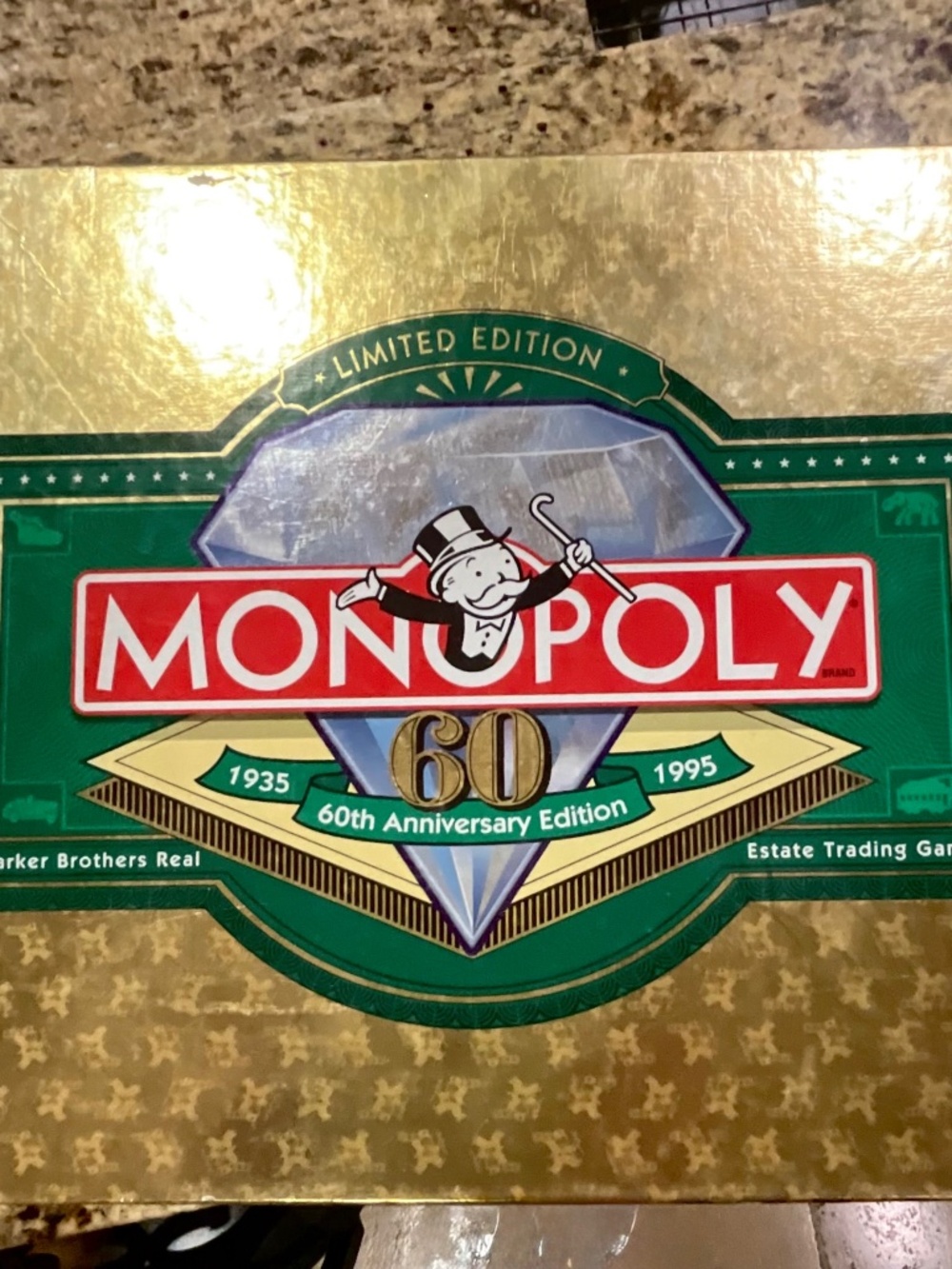 Monopoly “60th Anniversary Ltd Edition”  Collectible, with #ed Cert of Ownership